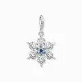 Produktbild: THOMAS SABO Charm Anhänger Schneeflocke Sterlingsilber farbige Steine 1902-945-7