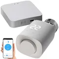 Produktbild: revolt Programmierbares Heizkörper-Thermostat mit WLAN-Gateway und App