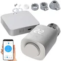 Produktbild: revolt Programmierbares Heizkörper-Thermostat mit WLAN-Gateway und App