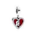 Produktbild: PANDORA MOMENTS Charm Herz rot mit Schlüsselloch 793119C01