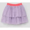 Produktbild: s.Oliver Minirock Rock Stufenrock mit Mesh-Overlay lila 98
