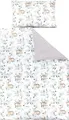 Produktbild: TupTam Kinder Bettwäsche Gemustert 2-Teilig Wendebettwäsche, Farbe: Hasen / Rehe im Laub, Größe: 120x90 cm