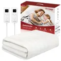 Produktbild: Heizdecke Elektrisch 160x140 cm für Doppelbett  Wärmedecke mit 10 Heizstufen,...