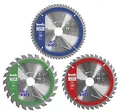Produktbild: kwb Kreis-Sägeblatt-Set 160 x 25/20/16 mm für Handkreis-Sägen - Ideal für Platten-Werkstoffe und Baustoffe aus Holz inkl. Reduzier-Ringe auf 16 und 20 mm