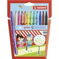 Produktbild: STABILO power Fasermaler 12er Pack Filzstifte Malstifte verschiedene Farben Set