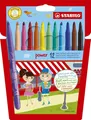 Produktbild: STABILO Fasermaler power, rund, 12er Karton-Etui