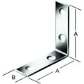 Produktbild: Stuhlwinkel 40x40x15mm Stahl, Verzinkt - Vormann