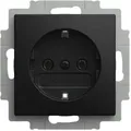 Produktbild: Busch-Jaeger 20 EUC-915 Schutzkontaktsteckdose mit Steckklemme, Busch-balance SI, schwarz matt