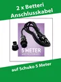 Produktbild: 2 x Anschlusskabel Betteri auf Schuko 5m Endkappe passend zB für Hoymiles,DEYE