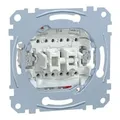 Produktbild: Doppelwechselschalter Einsatz einpolig 10 Ampere 250 Volt Wechselstrom MEG3126-0000 Retail
