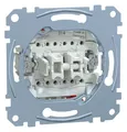 Produktbild: MERTEN MEG3126-0000 Doppelwechselschaltereinsatz 1polig 10AX AC250V