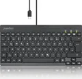 Produktbild: Perixx PERIBOARD-426C DE kabelgebundene USB-C Mini Tastatur mit flachen (PERIBOARD-426C DE)