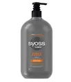 Produktbild: 9,29€/L- 6x Syoss Men Shampoo - Power - für normales Haar - 750ml