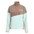 Produktbild: adidas Damen Terrex Multi Climawarm Fleece Anorak, Trace Brown/semi Flash Aqua/semi Impact orange, M