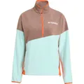 Produktbild: adidas Terrex Terrex Multi Climawarm Fleece Anorak trace brown/semi flash aqua/semi impact orange (A9NG) M