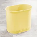Produktbild: Mülleimer oval Metall gelb Abfalleimer Bad Büro 30cm rostfrei mDesign