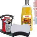 Produktbild: Sonax Caravan Shampoo 1L Reinigungskonzentrat Wachs inkl. Multischwamm 2in1
