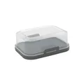Produktbild: ENGELLAND Stapelbare Butterdose Frische Box Dose BPA-Frei Transparent Anthrazit