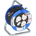 Produktbild: Brennenstuhl Garant Kompakt Kabeltrommel 3-fach mit USB (Kabeltrommel mit USB-Ladefunktion und 15m Kabel, Made in Germany) blau