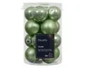 Produktbild: Kaemingk Weihnachtsbaumkugel, Weihnachtskugeln Glas 3,5cm 16 Stück - Matchagrün