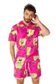 Produktbild: OppoSuits 2-teiliges Hawaii Sommer-Set für Herren - SpongeBob Beach Swim Wear - Tailliertes Outfit - Inklusive Kurzarmhemd und Shorts