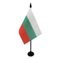 Produktbild: AZ FLAG - Tischflagge Bulgarien - 15x10 cm - Bulgarische Tischfahne 10 x 15 Cm - Flaggen