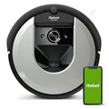 Produktbild: iRobot Roomba i7 (i7156) App-steuerbarer Saugroboter (Staubsauger Roboter), 2 Gummibürsten, Intelligente Kartierung, Sprachassistent-kompatibel, Reingt nach Objekten, Farbe: Light Silver