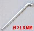 Produktbild: Sattelstütze Humpert ergotec Ø 31,6 mm Länge 400 mm Alu 6061 T6 silber