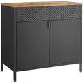 Produktbild: Boxxx Kommode, Schwarz, Metall, Vintage, 1 Fächer, 80x76x40 cm, Typenauswahl, Beimöbel erhältlich, stehend, Wohnzimmer, Kommoden & Sideboards, Kommoden