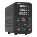 Produktbild: NANKADF Labornetzteil (0-30V,0-10A),DC Regelbar Netzgerät mit 4-stelliger LED-Anzeige (Gebereinstellknopf/Ausgangsschalter)