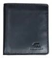 Produktbild: Brown Bear Geldbörse Echtleder Smart Wallet klein Hochformat RFID Schwarz