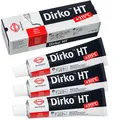 Produktbild: Dichtmasse Dirko HT schwarz 3x 70ml Silikondichtung 315°C Ölwanne Getriebe Motor