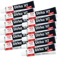 Produktbild: Dichtmasse Dirko HT schwarz 12x70ml Silikondichtung 315°C Ölwanne Getriebe Motor