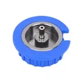 Produktbild: Gaskartuschen Adapter Schraubventil zu Bajonettventil Flaschenadapter blau Neu