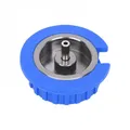 Produktbild: Gaskartuschen Adapter Schraubventil zu Bajonettventil Flaschenadapter blau Neu