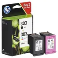 Produktbild: HP 303(3YM92AE) schwarz, color Druckerpatronen, 2er-Set