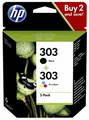 Produktbild: 2 HP Druckerpatronen Tinte Nr. 303 BK / tri-color Multipack