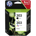 Produktbild: HP Druckerpatrone 303 Original Kombi-Pack Schwarz, Cyan, Magenta, Gelb 3YM92AE