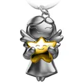 Produktbild: FABACH Schutzengel Schlüsselanhänger Star - Weihnachtsengel aus Metall - Weihnachten Schutzengel Glücksbringer - Süßer Engel Anhänger mit Stern als Geschenk für Freundin, Gold