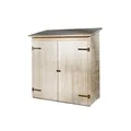 Produktbild: Weka Terrassenschrank mit Flachdach und Doppeltür, natur Größe 2