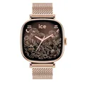 Produktbild: ICE-WATCH – Ice smart 2.0 Rose-Gold Milanese – Quadratische Smartwatch in Roségold für Damen mit Edelstahlarmband – 025233 (1,70 Zoll)