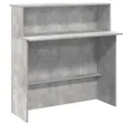 Produktbild: vidaXL Schreibtisch Empfangstheke Betongrau 100x50x103,5 cm Holzwerkstoff