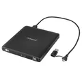 Produktbild: Intenso externes Blu-ray Laufwerk/externer Brenner EOD 500BD Slim, USB 3.2, für Laptop, Desktop PC, iMac, MacBook, Windows, MacOS, inkl. kostenloser Brenn-Software Ashampoo Burning Studio, Schwarz