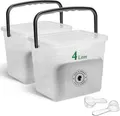Produktbild: Novaliv Aufbewahrungsbox 30548-30951-2x (2 St), Novaliv 2x Waschmittelbox mit Deckel 4 Liter Transparent und Dosierlöf