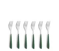 Produktbild: Kuppels Kuchengabel PRISMA (6 Stück), Griff Kunststoff, tannengrün matt
