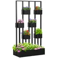 Produktbild: Blumenkasten, Hochbeet, Pflanzkasten mit Rankhilfe Wand-Gemüsebeet Holz
