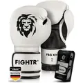 Produktbild: FIGHTR Boxhandschuhe FBG XIV – Stabil & komfortabel für Boxen, Kickboxen, MMA & Sparring schwarz|weiß 12 oz