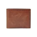 Produktbild: Fossil Brieftasche für Männer Derrick, Leder Bifold braun 11,4 cm L x 2,5 cm B x 9,5 cm H ML3687200