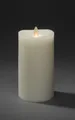 Produktbild: KONSTSMIDE LED-Kerze (1-tlg), LED Echtwachskerze cremeweiß, mit 3D Flamme und ge