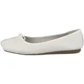 Produktbild: Clarks Damen Freckle Ice Ballerinas, White White Leather, 38 EU